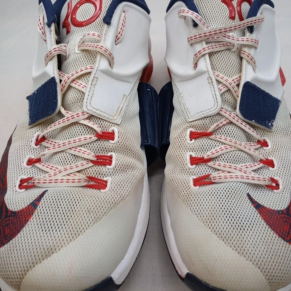 Nike KD 7 USA/Olympic 653996-146 Red‎ White Blue USA Shoe Men's Size 10